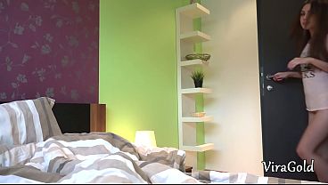 Skinny 18yo Elle Rose Jump on Cock and Footjob